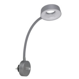 Luminosa Lighting Luminosa Lehovo Reading Wall Light Silver Colored Led Dimmable 3000K - thumbnail 2