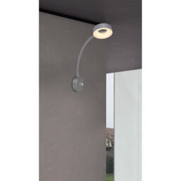 Luminosa Lighting Luminosa Lehovo Reading Wall Light Silver Colored Led Dimmable 3000K - thumbnail 6
