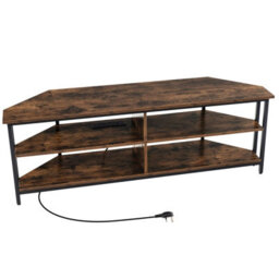 Gainoom 55Inch Media Entertainment Center Corner Tv Stand For Tvs Up To 60Inch Tv - thumbnail 9