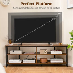 Gainoom 55Inch Media Entertainment Center Corner Tv Stand For Tvs Up To 60Inch Tv - thumbnail 6