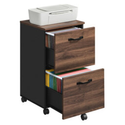 Songmics 2-Drawer Filing Cabinet, Mobile File Cabinet For Home Office, Printer Stand, A4, Letter-Size Files, Hanging File Folders - thumbnail 3