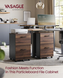Songmics 2-Drawer Filing Cabinet, Mobile File Cabinet For Home Office, Printer Stand, A4, Letter-Size Files, Hanging File Folders - thumbnail 1