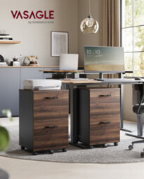 Songmics 2-Drawer Filing Cabinet, Mobile File Cabinet For Home Office, Printer Stand, A4, Letter-Size Files, Hanging File Folders - thumbnail 5