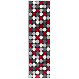 Bravich Hard Wearing Hessian Backed Stair Runner Kitchen Mat - Texas Red & Grey Spots - 60X600Cm (2'x20') - thumbnail 6