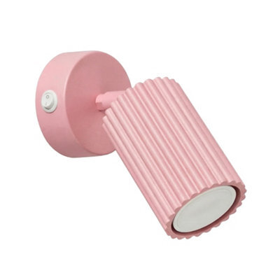 Sollux Lighting Karbon Aluminum Pink 1 Lights Minimalist Wall Lamps - image 1
