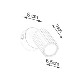 Sollux Lighting Karbon Aluminum Pink 1 Lights Minimalist Wall Lamps - thumbnail 7