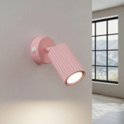 Sollux Lighting Karbon Aluminum Pink 1 Lights Minimalist Wall Lamps - thumbnail 3