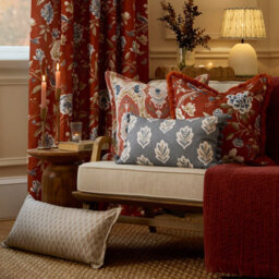 Sanderson Porcelaingarden Chenille Cushion Cover - thumbnail 8