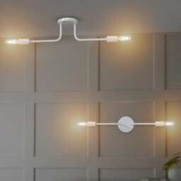 Vintage Led 2 Way Light Flush Light Metal Wall  Arms Ceiling Or Wall Light For Living Room Dining Room - thumbnail 2