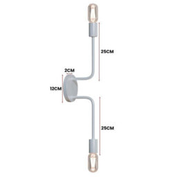 Vintage Led 2 Way Light Flush Light Metal Wall  Arms Ceiling Or Wall Light For Living Room Dining Room - thumbnail 4