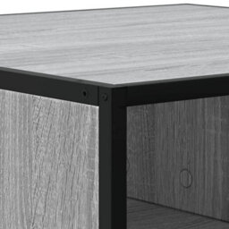 Berkfield Coffee Table Grey Sonoma 80X80X30 Cm Engineered Wood And Metal - thumbnail 8