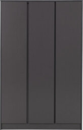 Seconique Malvern 3 Door Wardrobe In Grey Finish Hanging Rail And Shelving - thumbnail 5