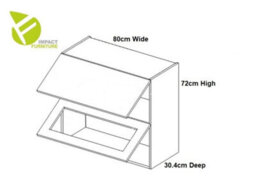 Impact Furniture White Gloss Kitchen Cabinets 140Cm Small Kitchenette 5 Unit Complete Diy Flat Pack Set Soft Close Drawers Ella - thumbnail 8