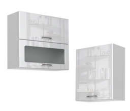 Impact Furniture White Gloss Kitchen Cabinets 140Cm Small Kitchenette 5 Unit Complete Diy Flat Pack Set Soft Close Drawers Ella - thumbnail 6