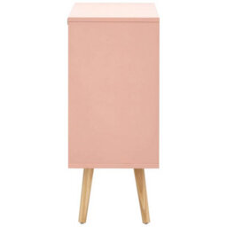 Coral Pink Scandinavian Chest Of Drawers With 2+2 Drawers - thumbnail 3