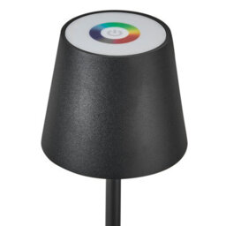 Wyld And Coco Lumina Table Lamp Black, Usb Charging Port, Dimmer And Rgb Controls, Aluminium, 37Cm H - thumbnail 5