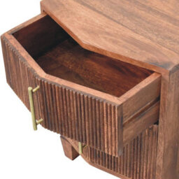Artisan Furniture Solid Wood Harper Nightstand, 2-Drawers, Dark Brown - thumbnail 7