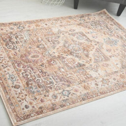 Alia 842G2 Beige Grey Bordered Traditional Rug By Prestige-160Cm X 230Cm - thumbnail 1