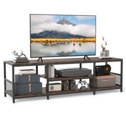 Costway Tv Stand For Tvs Up To 65 Inches Industrial Media Console Table - thumbnail 2