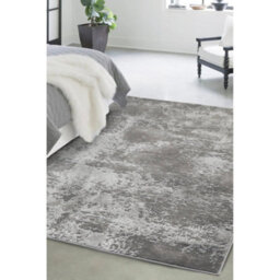 Melrose Avery Marble Textured Grey Indoor Small Area Rug 080/150Cm