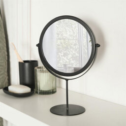 OHS Round Bathroom Mirror Accessories Free Standing Vanity Stainless Steel