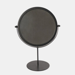 OHS Round Bathroom Mirror Accessories Free Standing Vanity Stainless Steel - thumbnail 3