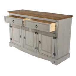 Core Products Corona Grey Premium Medium Sideboard With 3 Doors & 2 Drawers H80.6Cm X W132.0Cm X D43.0Cm - thumbnail 4
