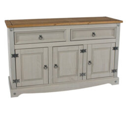 Core Products Corona Grey Premium Medium Sideboard With 3 Doors & 2 Drawers H80.6Cm X W132.0Cm X D43.0Cm - thumbnail 3
