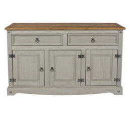 Core Products Corona Grey Premium Medium Sideboard With 3 Doors & 2 Drawers H80.6Cm X W132.0Cm X D43.0Cm - thumbnail 2
