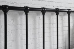 York Industrial Style Black Metal Day Bed Single Bed Frame 3Ft - thumbnail 3