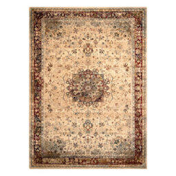 RugsX Wool Carpet Polonia Kordoba25 Rosette, Frame Light Ruby 200X300 Cm - thumbnail 2
