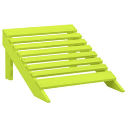 Walplus Garden Adirondack Chair With Ottoman Solid Fir Wood Green - thumbnail 7
