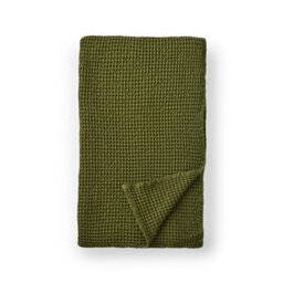 Pineapple Elephant Jaipur Chunky Waffle Cotton 150X200Cm Blanket Throw Olive Green - thumbnail 6
