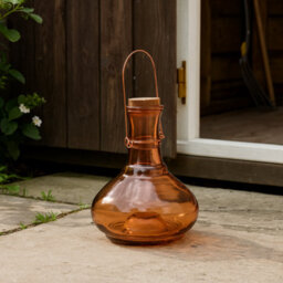 Ckb Ltd 1X Extra Large Wasp Trap Catcher - Glass Honey Pot Bulbous Bottle Design With Metal Hanger (Terracotta) - thumbnail 4