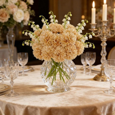 20Pcs Fake Chrysanthemums Artificial Flowers Faux Silk Mums Flower - image 1
