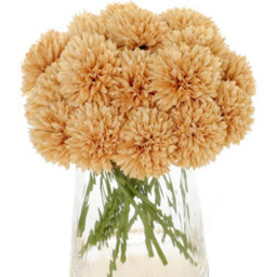 20Pcs Fake Chrysanthemums Artificial Flowers Faux Silk Mums Flower - thumbnail 3