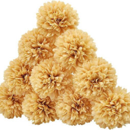20Pcs Fake Chrysanthemums Artificial Flowers Faux Silk Mums Flower - thumbnail 2