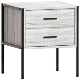 Lassic Vida Designs Brooklyn Grey 2 Drawer Bedside Cabinet (H)500mm (W)430mm (D)400mm - thumbnail 8