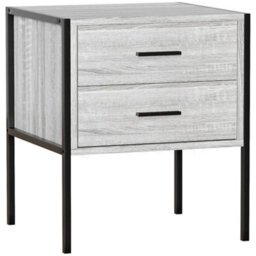 Lassic Vida Designs Brooklyn Grey 2 Drawer Bedside Cabinet (H)500mm (W)430mm (D)400mm - thumbnail 7