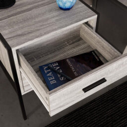 Lassic Vida Designs Brooklyn Grey 2 Drawer Bedside Cabinet (H)500mm (W)430mm (D)400mm - thumbnail 4