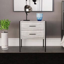 Lassic Vida Designs Brooklyn Grey 2 Drawer Bedside Cabinet (H)500mm (W)430mm (D)400mm - thumbnail 6