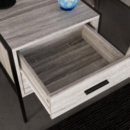 Lassic Vida Designs Brooklyn Grey 2 Drawer Bedside Cabinet (H)500mm (W)430mm (D)400mm - thumbnail 5
