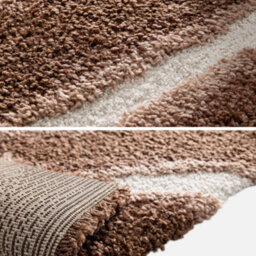Sweeek - Indoor Rug With Brown Striped Pattern 170X120 Cm - Nya - thumbnail 4
