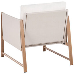Wyld And Coco 5-Seater Garden Sofa Set With Cushions, Ottoman And Glass Table - Beige - thumbnail 7