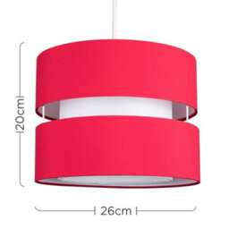 Valuelights Sophia Small Red 2 Tier Ceiling Light Shade (D)26Cm - thumbnail 6