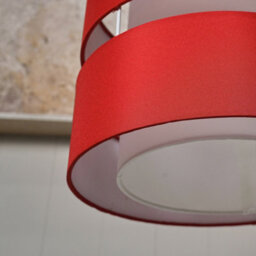 Valuelights Sophia Small Red 2 Tier Ceiling Light Shade (D)26Cm - thumbnail 8