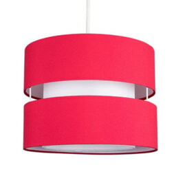 Valuelights Sophia Small Red 2 Tier Ceiling Light Shade (D)26Cm
