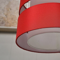 Valuelights Sophia Small Red 2 Tier Ceiling Light Shade (D)26Cm - thumbnail 3