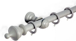Lister Cartwright  28 mm Wooden Curtain Poles Fixed Length (Truffle Urn, 300 Cm) - thumbnail 1