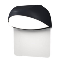 Luminosa Lighting Luminosa Gloss Outdoor Wall Down Lamp Graphite 3000K 500Lm Ip65